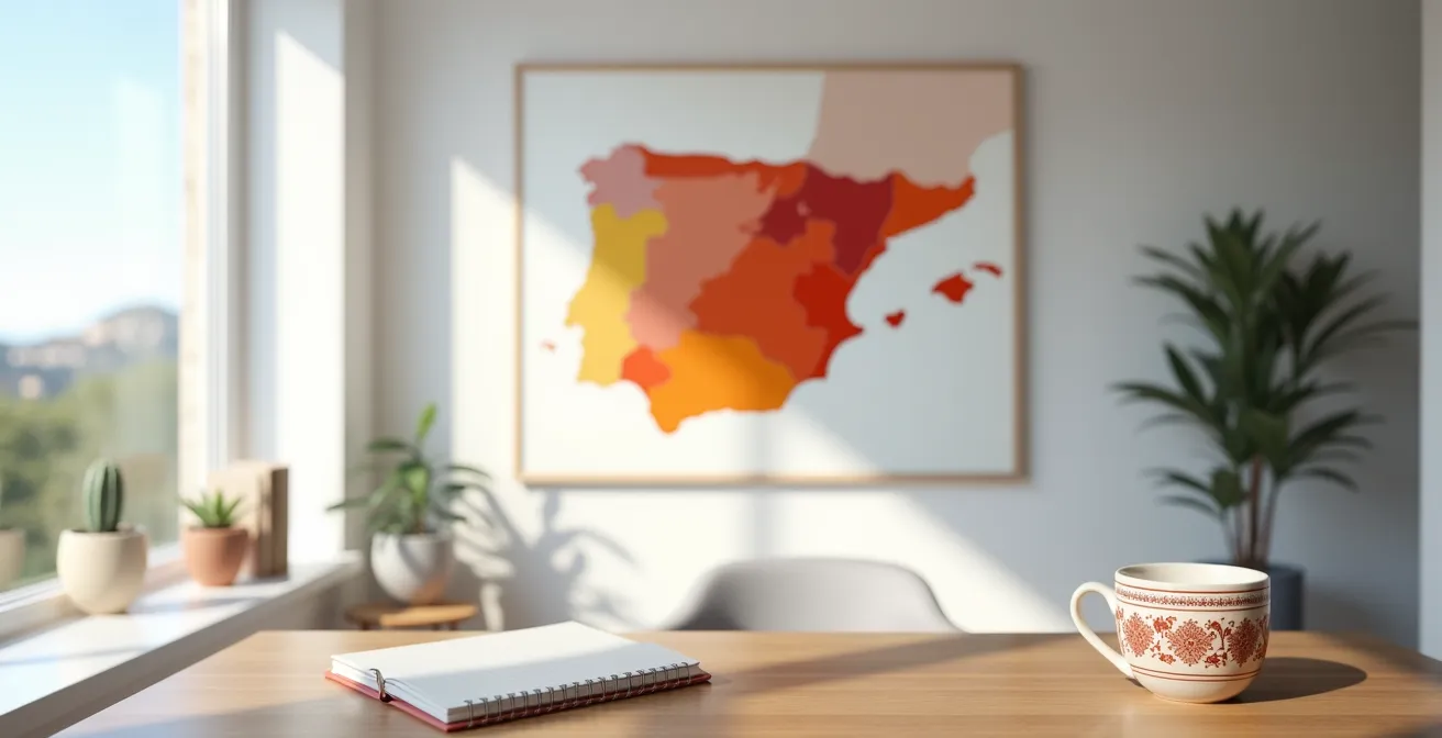 Mapa de calor de búsquedas regionales en España con herramientas de análisis