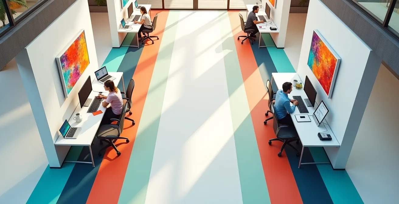 Mapa visual de puntos de contacto con el cliente mostrando coherencia en la comunicación de marca