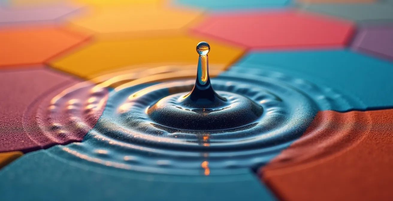 Representación visual de elementos sensoriales que activan la memoria de marca