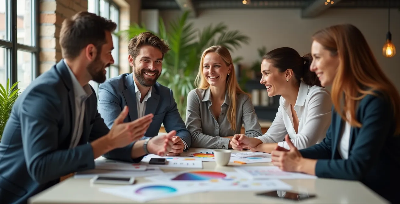 Equipos multidisciplinares trabajando en comunicación integrada