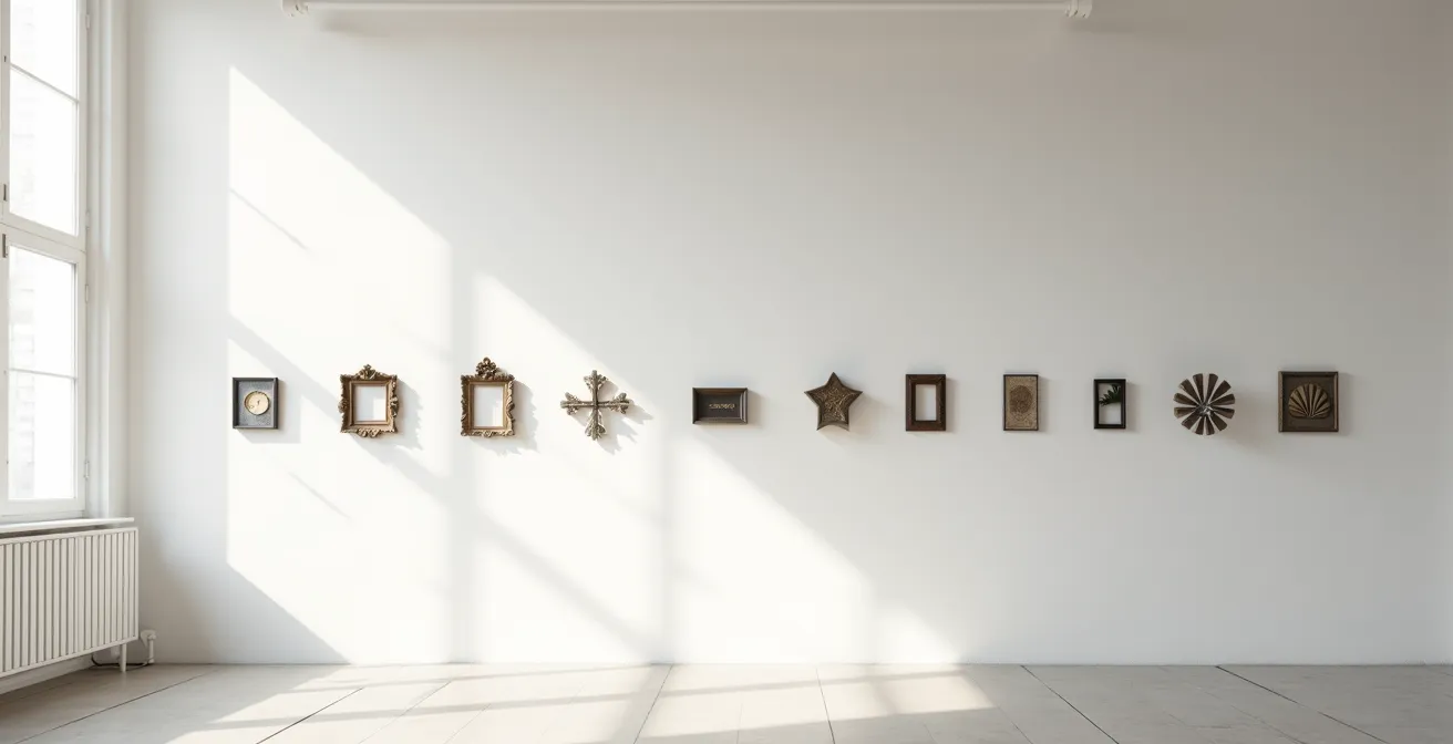 Evolución visual de tendencias de diseño de logos desde estilos vintage hasta minimalismo moderno