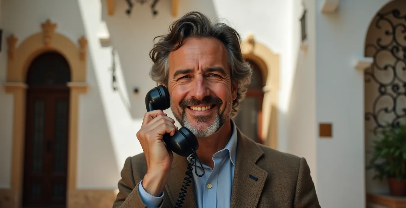 Mapa conceptual de España mostrando la conexión entre prefijos telefónicos y confianza local