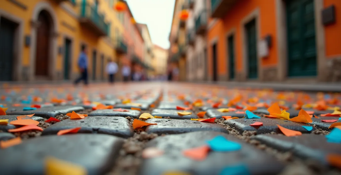 Activación de marketing de guerrilla en fiesta patronal española