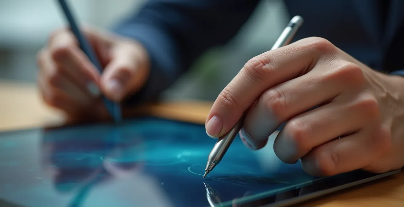 Profesional conectando llamada telefónica con perfil de LinkedIn para prospección B2B