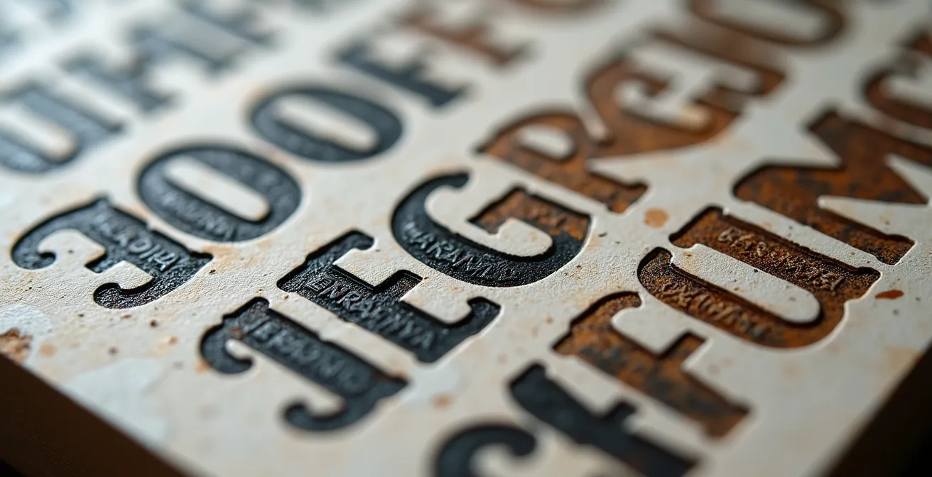 Comparación visual entre tipografías serif tradicionales y sans serif modernas en contexto español